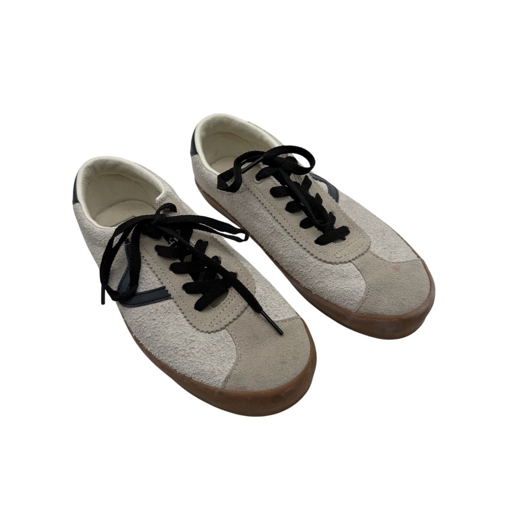 Vans Sport Low fuzzy Off-White Black Suede Sneakers  M 6.5 - W 8